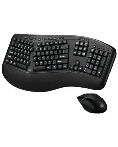 Adesso WKB-1500GB Tru-Form Media 1500 Wireless Ergonomic Keyboard & Laser Mouse